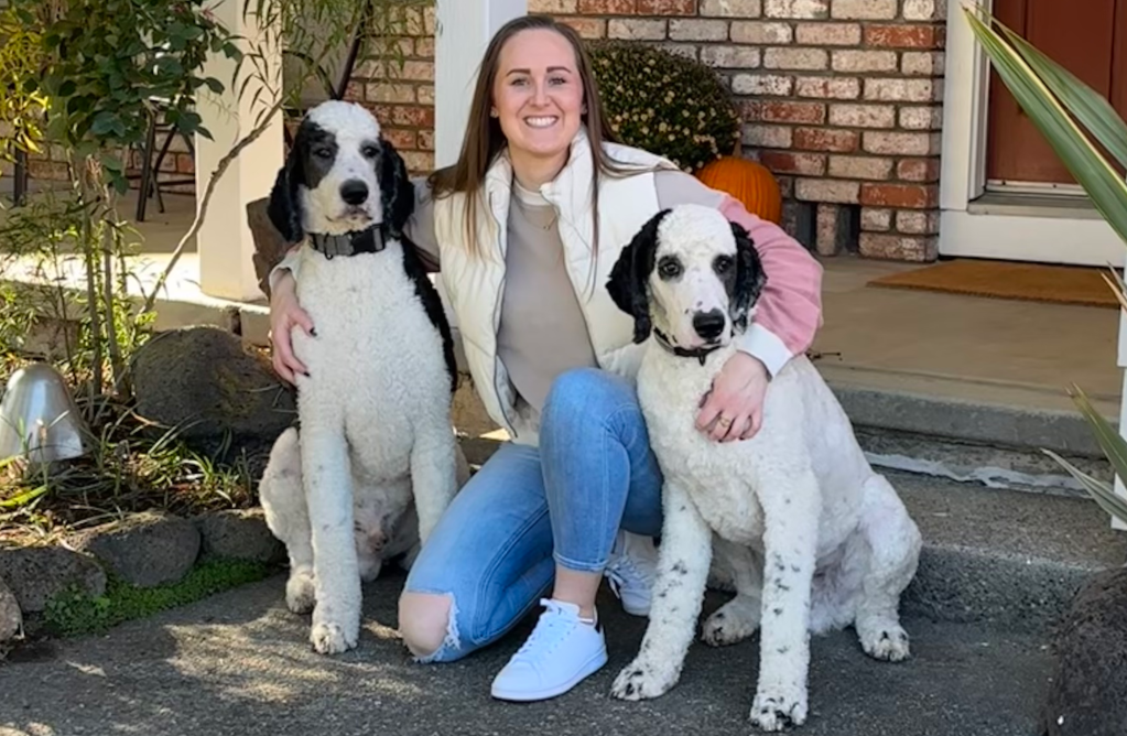 Dr. O'Connor with her dogs